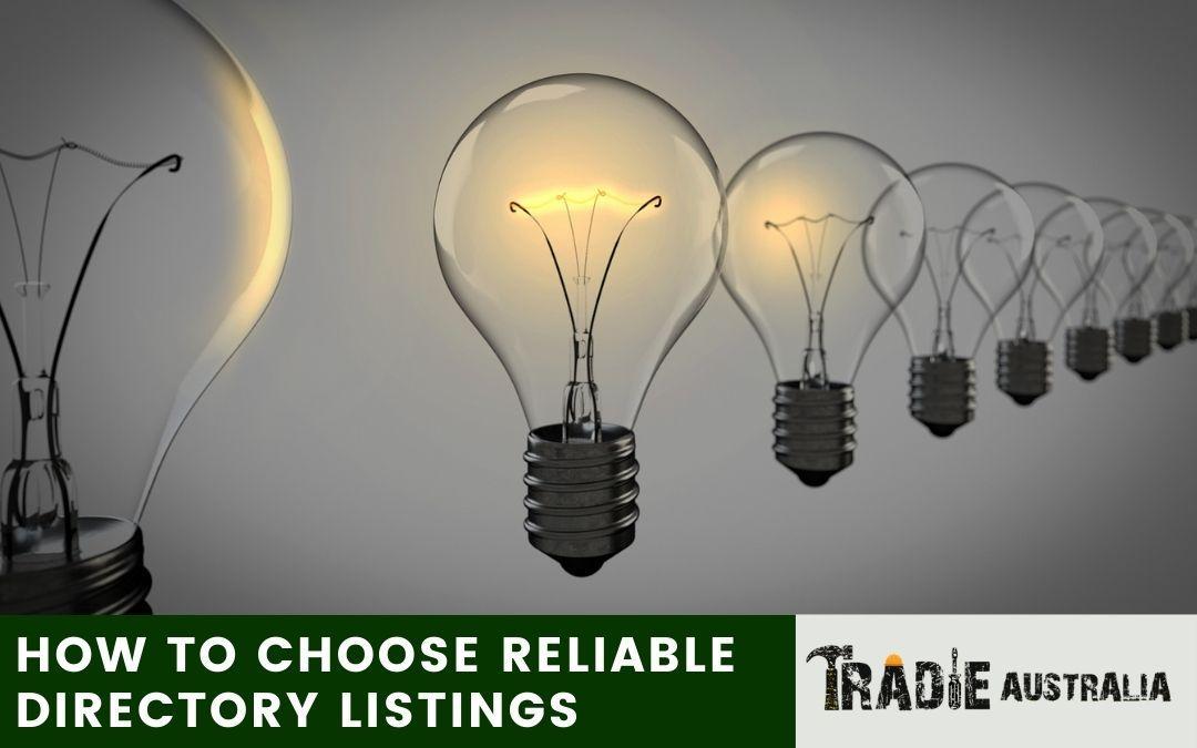 How to Choose Reliable Directory Listings